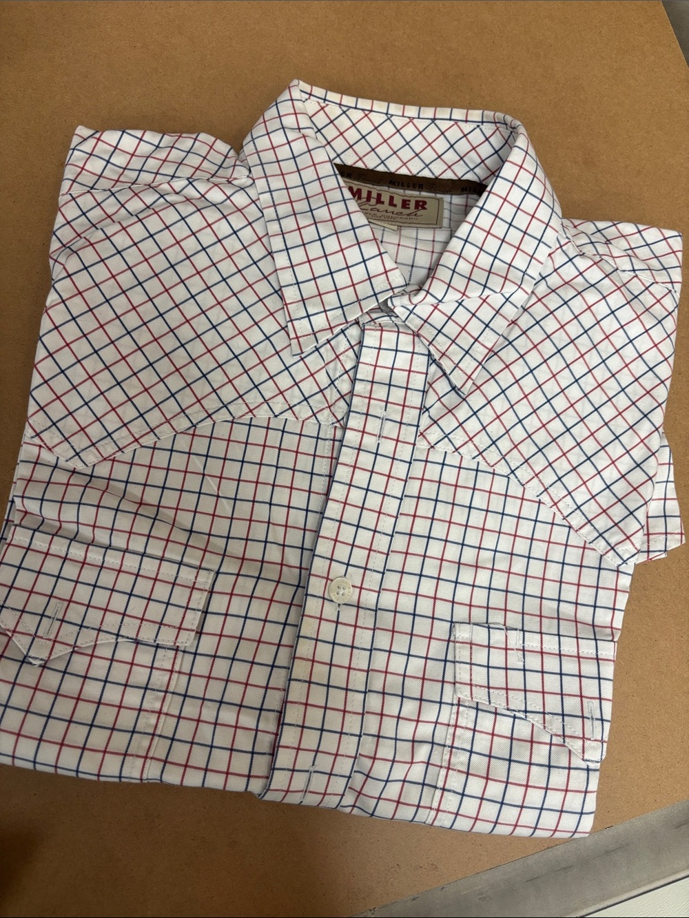 Men’s Miller Ranch Western  Dress Shirt lot like new